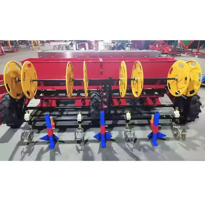 Customized Garlic Planter 30 Seeds/Minute Planting Rate With Seedling Protection Cover Tractor Mounted 6 Rows Precision Garlic Seeder