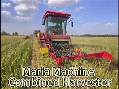 Paš-regulējams ķiploku kombains ar pašgājēju-ar daudzfunkcionālu rakšanas-griezumu-tīru-paku sistēmu lauksaimniecības tehnikai